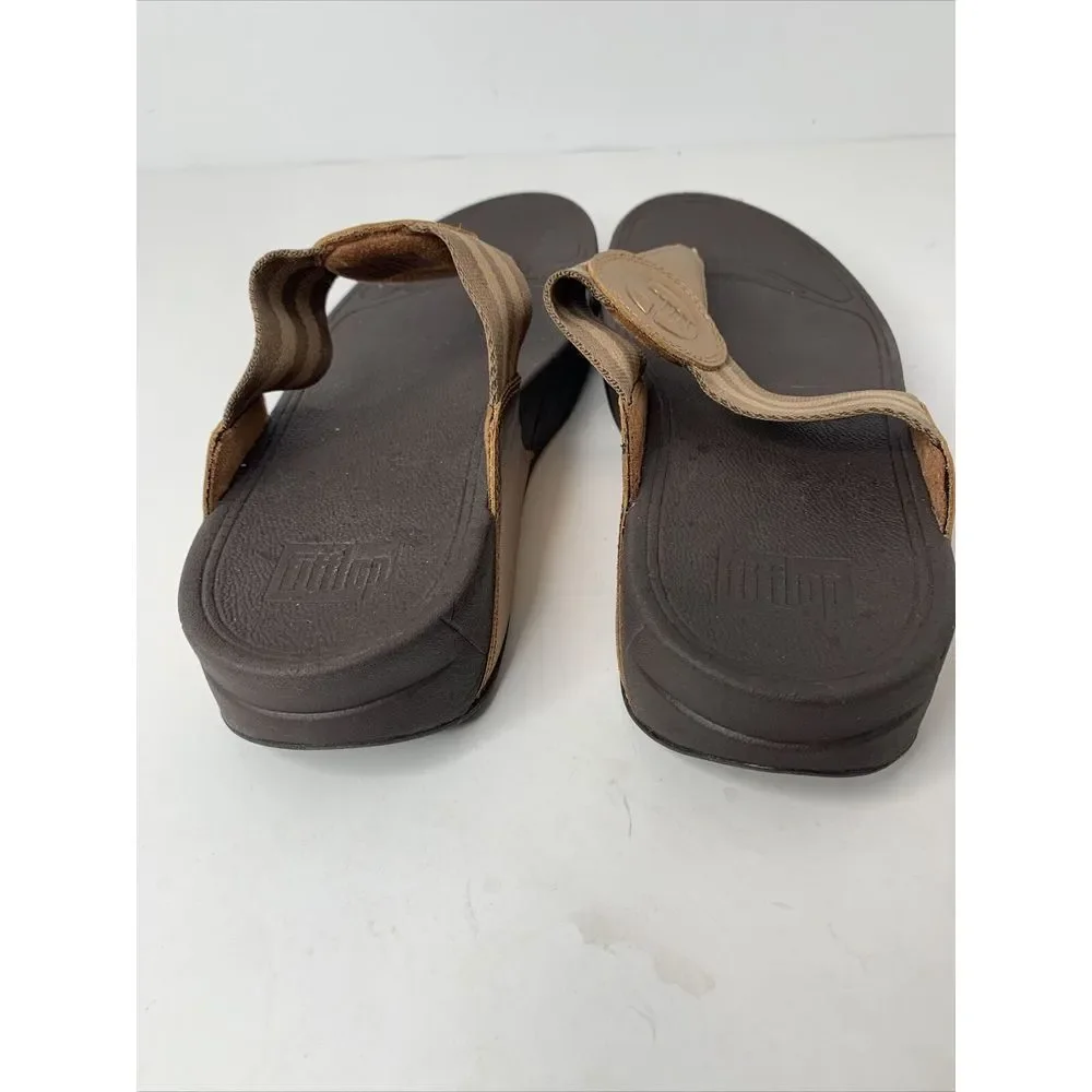 FITFLOP WALKSTAR NEW BRONZE thong style sandal‎ womens sz 10